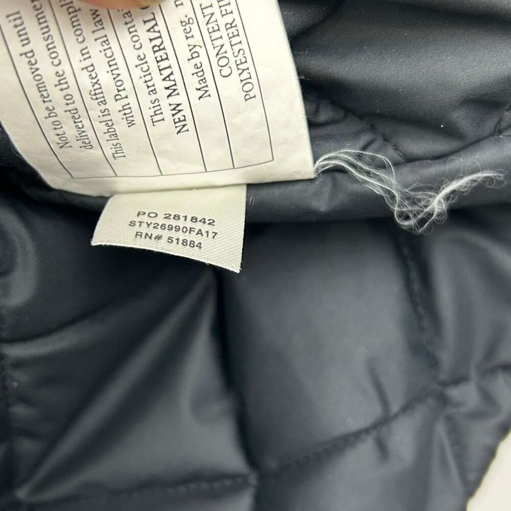 Patagonia Men's Size Large Hooded Quilted Black Winter Isthmus Jacket Full Zip - Picture 9 of 16